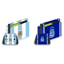 ARGENTINA FOOTBALL 2024/25 CREST KIT VINYL SKIN FOR NINTENDO SWITCH OLED BUNDLE