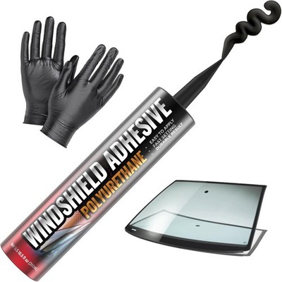 Polyurethane Windshield Adhesive - Quick Cure Weather Resistant Auto Glass Glue