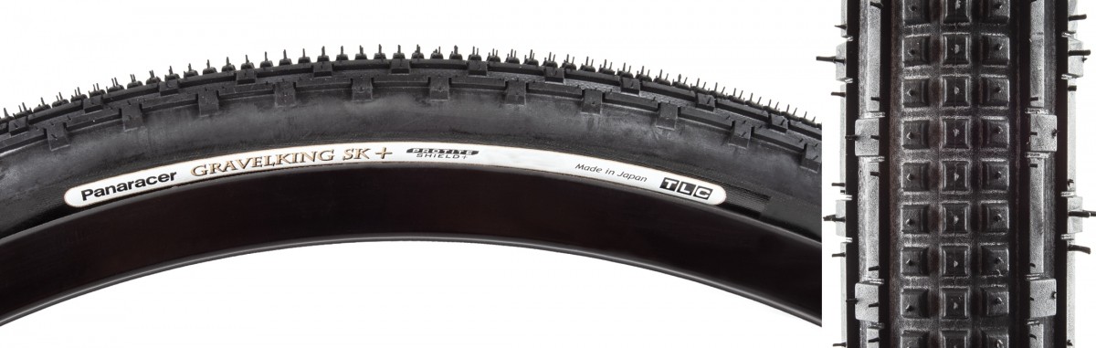 Шина Panaracer GravelKing SK Plus - 650b x 48, Бескамерная, Складная, Черная,
