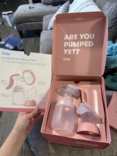 frida Single Manual Breast Pump Pink with Collection Bottle Silicone Pump