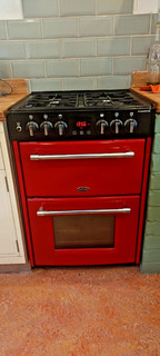 Belling Farmhouse 60DF Hot Jalapeno Cooker Red 4 Gas Hob Double Oven