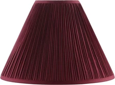 Aspen Creative 33194, Transitional Hardback Empire Mushroom Pleated Rich Red ...