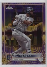 2022 Topps Chrome Sonic Purple & Yellow Pulse Refractor 242/299 Willi Castro 2f9