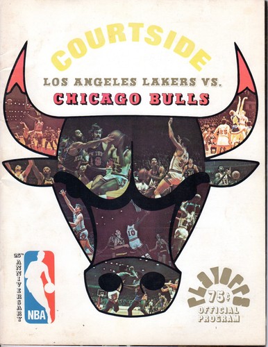 1971 3/30 Basketball Program, Los Angeles Lakers @ Chicago Bulls, scored
