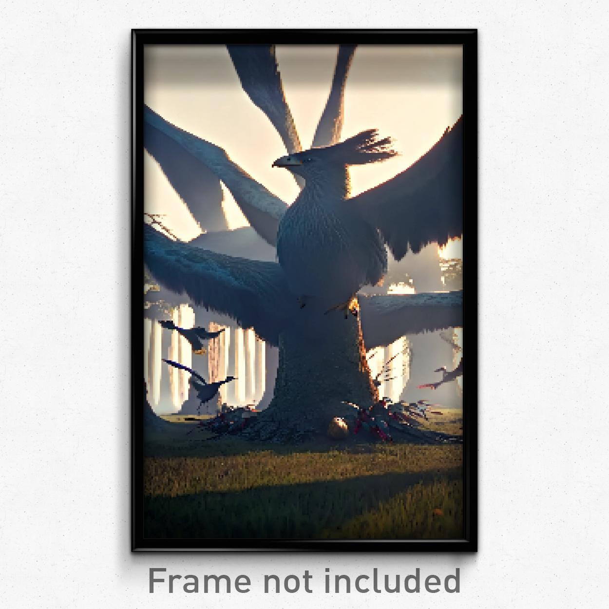 Pixel Art Poster - Humble Rookery (8 Bit Psychedelic Trippy Video Game Print)