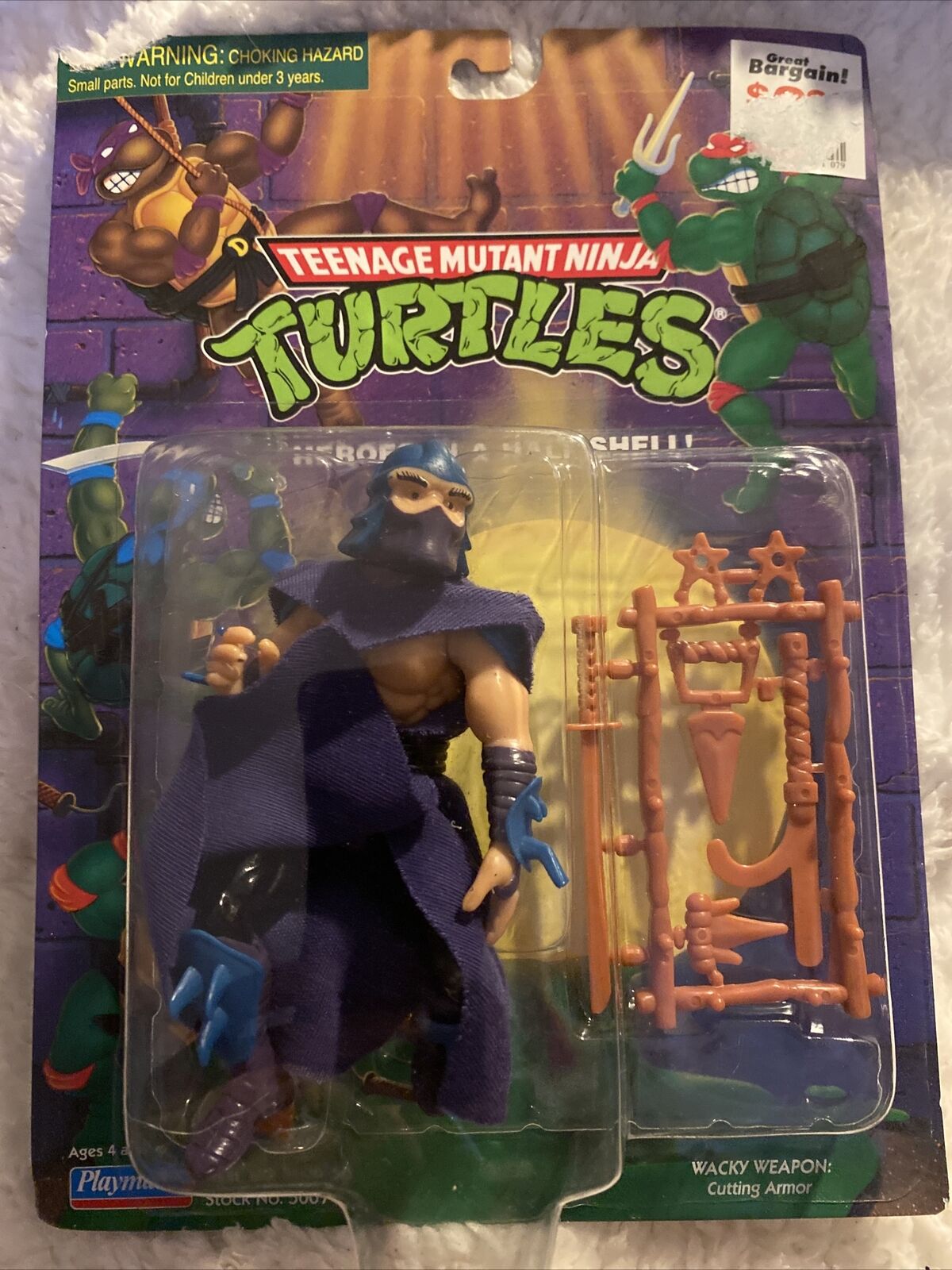 Rare 1998 TMNT Teenage Mutant Ninja Turtle Shredder Action Figure 