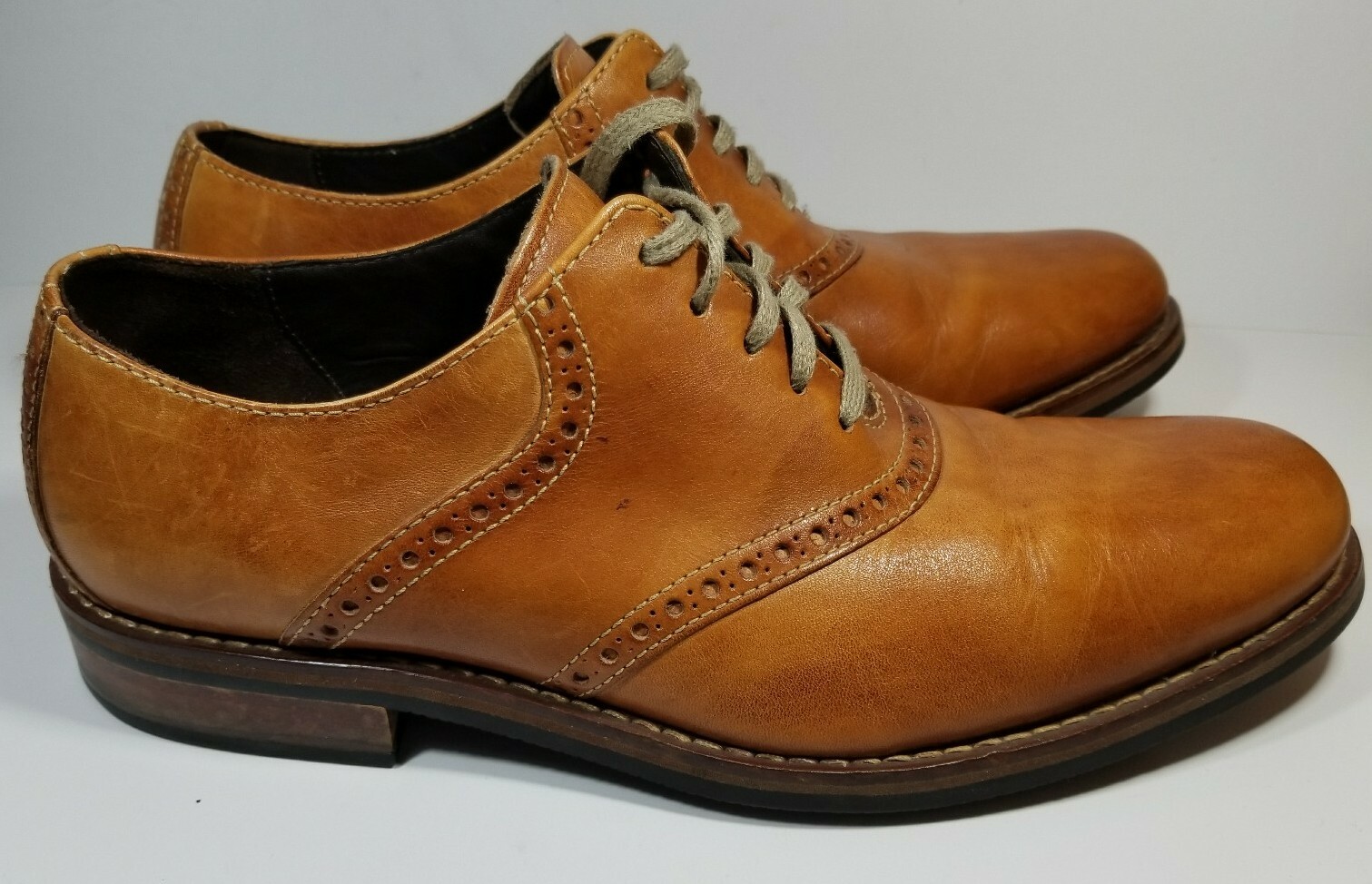 SAOLA Scarpe eleganti stringate da uomo Cole Haan Oxford in pelle marrone US 9 M C10509