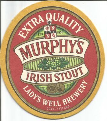 T-shirt Unisex Murphy's Irish Stout, Colore Nero, 100% Cotone, Look Vintage, Manica Corta, Taglie Small - 5XL, AlStyle Apparel
