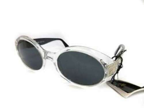 Authentische Yves Saint Laurent Sonnenbrille Brille Logo runde Gläser schwarz klar Männer Frauen - Bild 1 von 5