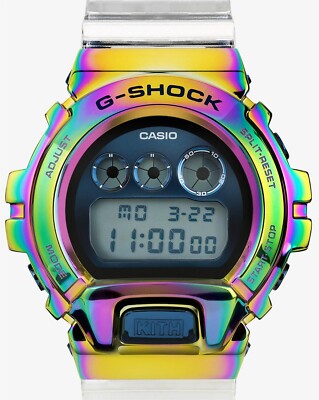 G SHOCK x KITH 10th Anniversary GM-6900 KITH-2 Watch Rainbow New