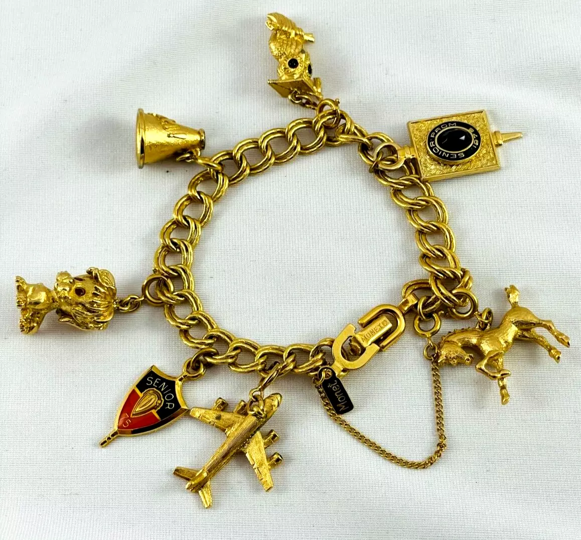 Vintage monet hotsell charm bracelet