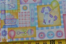 32" Long, Pastel Baby-Toys Patches Quilt Cotton, MBT, P3556