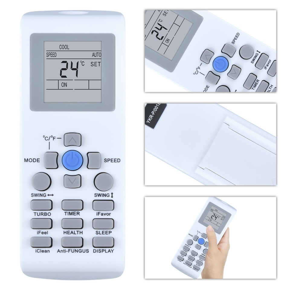 New Remote Control For AUX Air Conditioner YKRP/001E YKRP/002E eBay