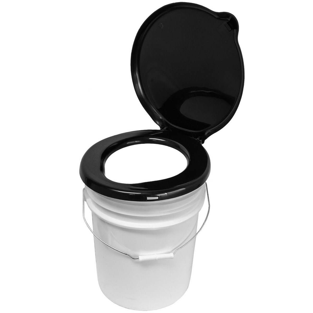 ASR Outdoor Portable Toilet Seat with Lid Compatible with Gallon