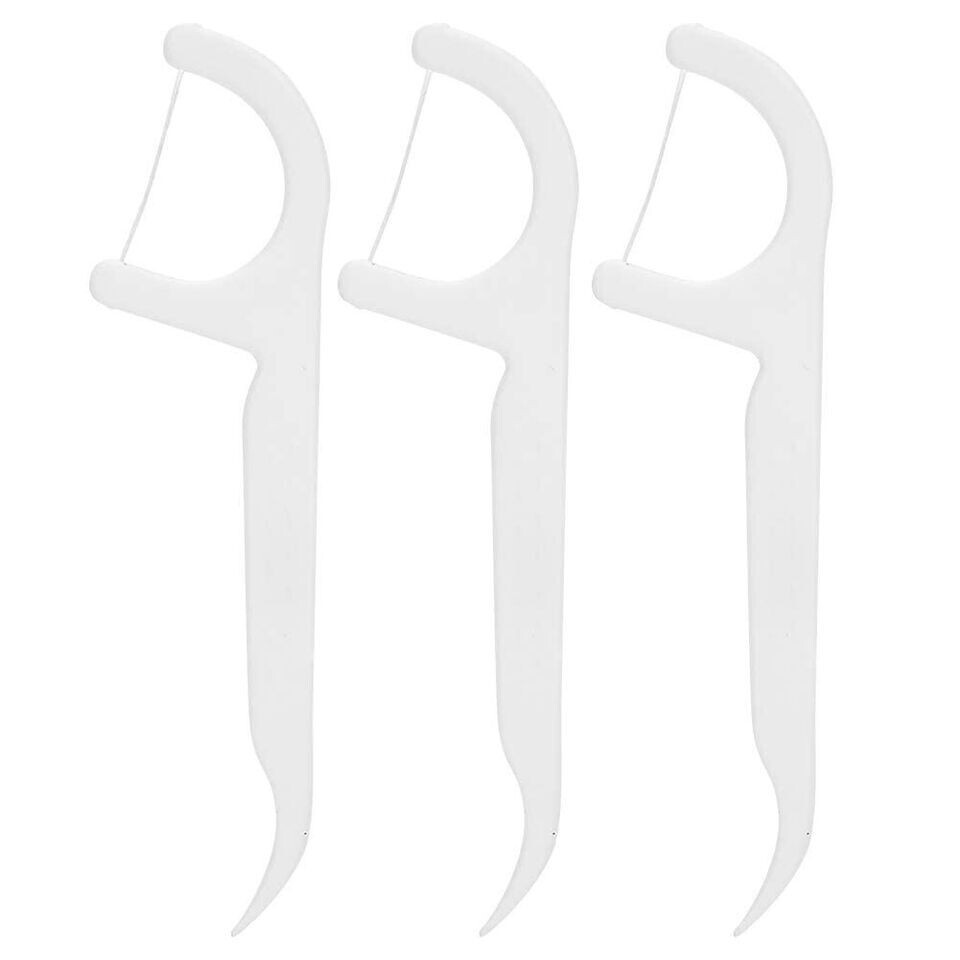 100pk Dental Floss Sticks Interdental Tooth Harps Teeth Picks Oral Plaque Care eBay