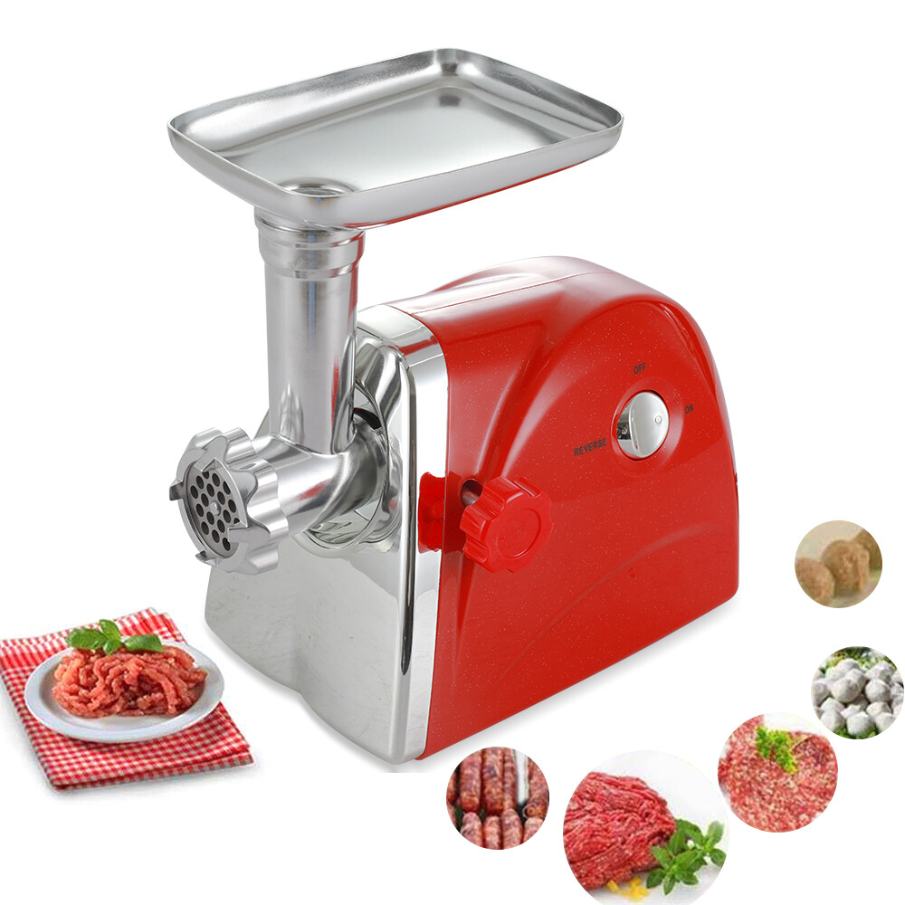 2800W Elektrischer Fleischwolf Edelstahl Wurstmaschine, zum Raspeln, Schneiden