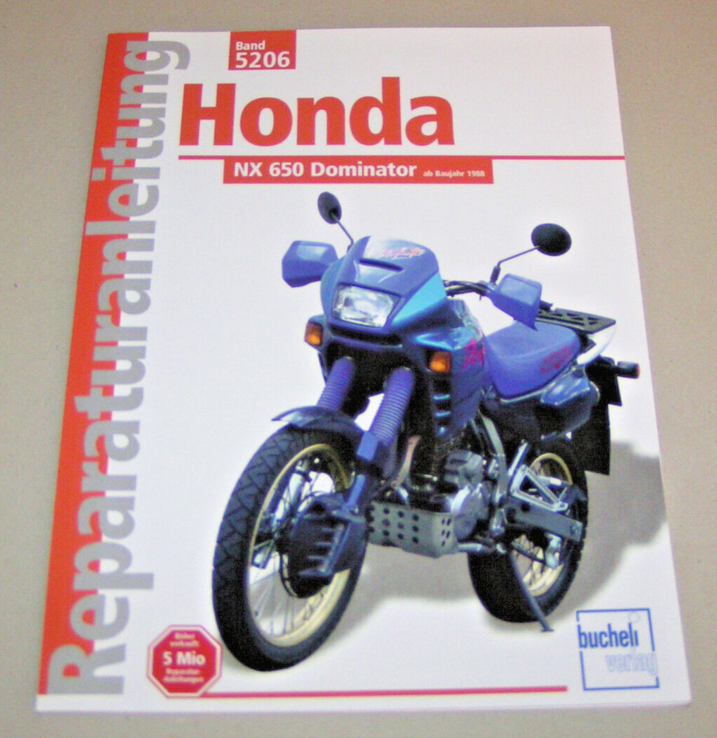 Repair Manual - Honda NX 650 Dominator - From Year 1988