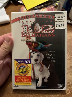 Walt Disney’s 102 Dalmatians (Live Action) DVD Brand New Sealed OOP  786936144406|