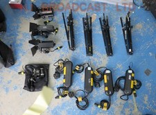 Package 4x Dedolight dlh2 150watt lights with DT4 mains dimmer breaker box and c