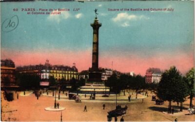 CPA PARIS 12e - Place de la Bastille et Colonne de Julliet (76777)