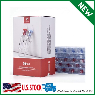 Dragonhawk Extreme Tattoo 50Pcs Cartridges Needles Mixed Sizes 1003RL 1005RL ...