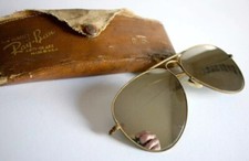 Vintage Bausch &Lomb RayBan AVIATOR  sunglasses 1930-40's Mirrored lenses