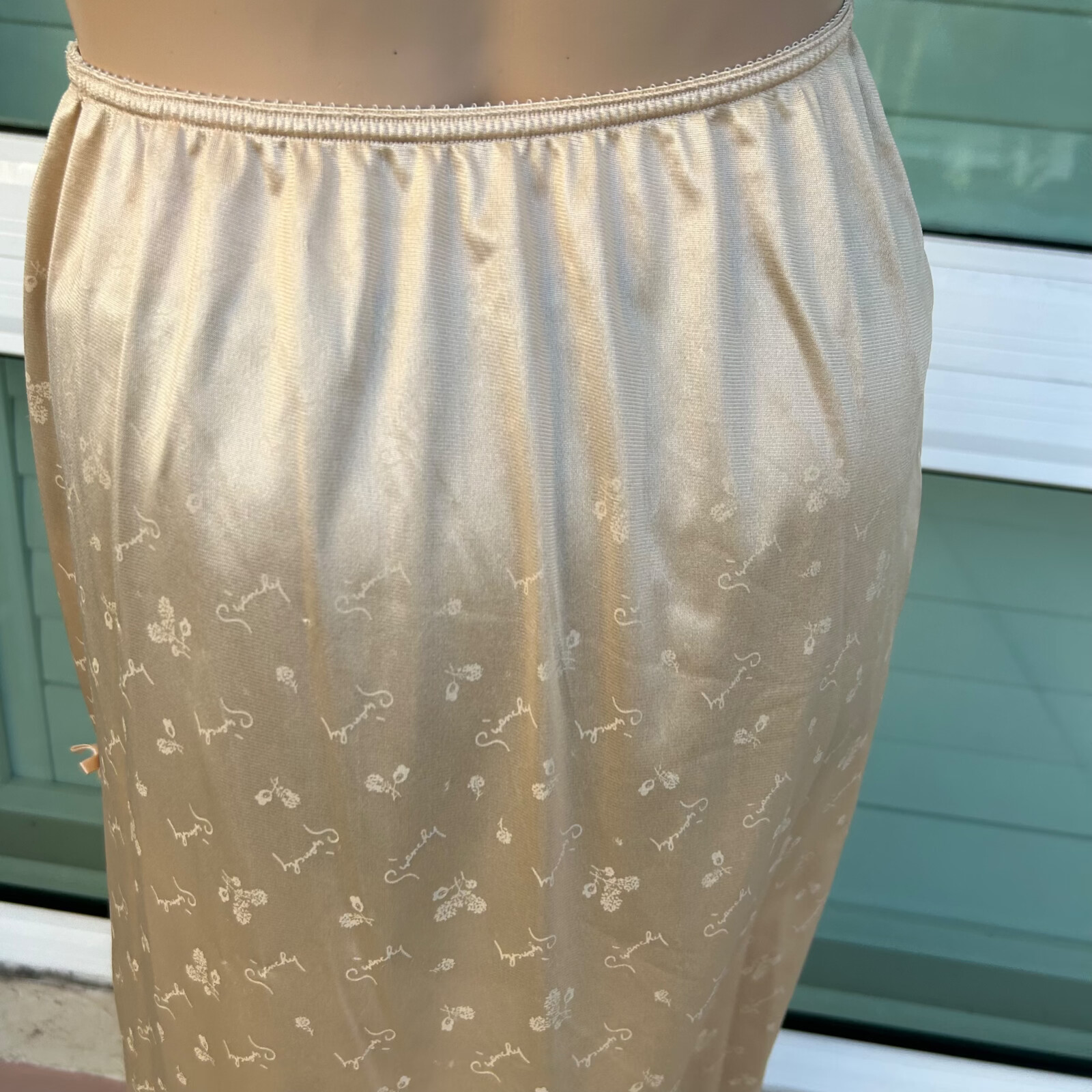 NWOT Givenchy Underdressing Beige Nylon Half Slip… - image 5