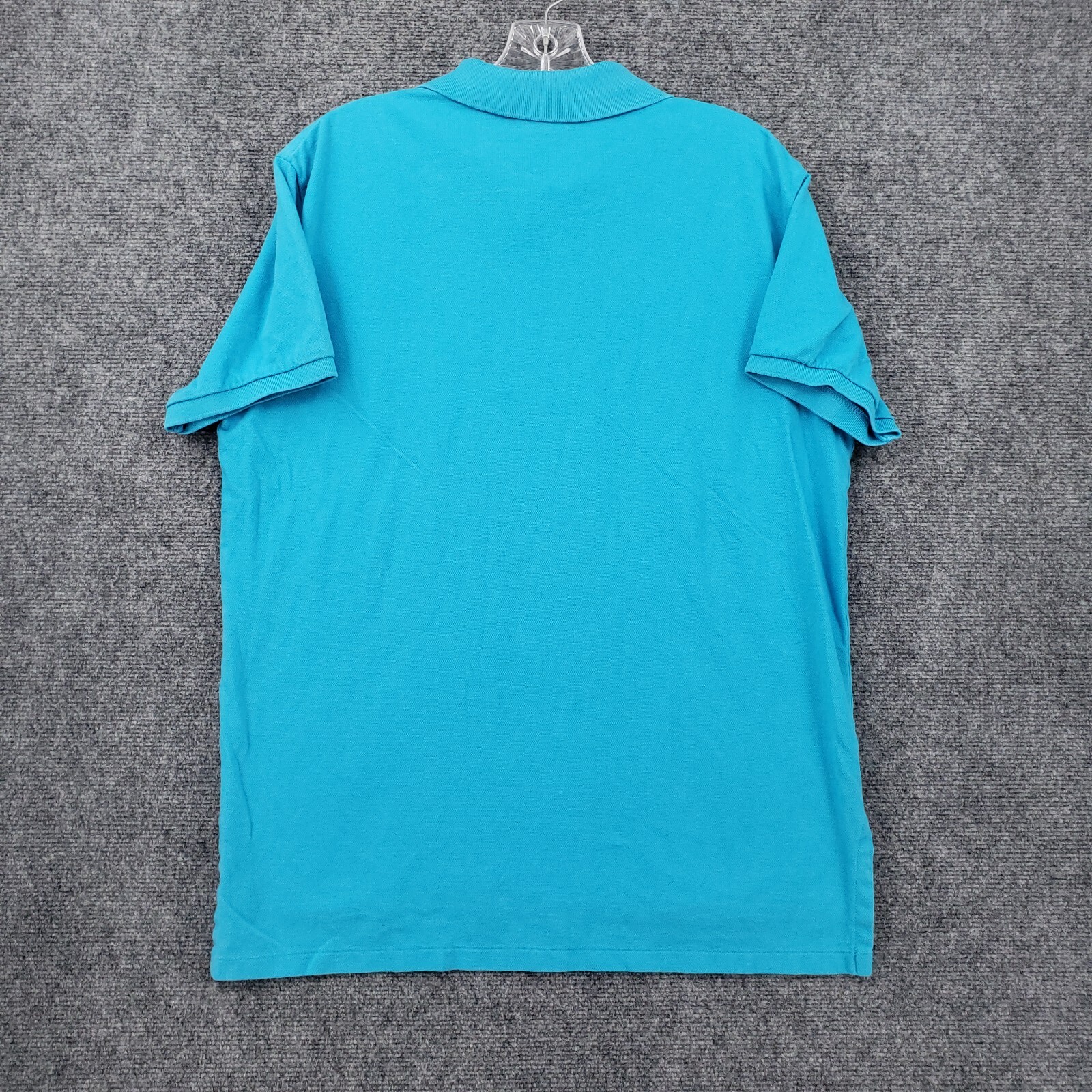 Polo Ralph Lauren camicia uomo L grande blu vestibilità personalizzata manica corta pony golf