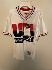 Micheal Jordan Usa Basketball Mitchell & Ness 1992 Drean Team Shooting Shirt  S