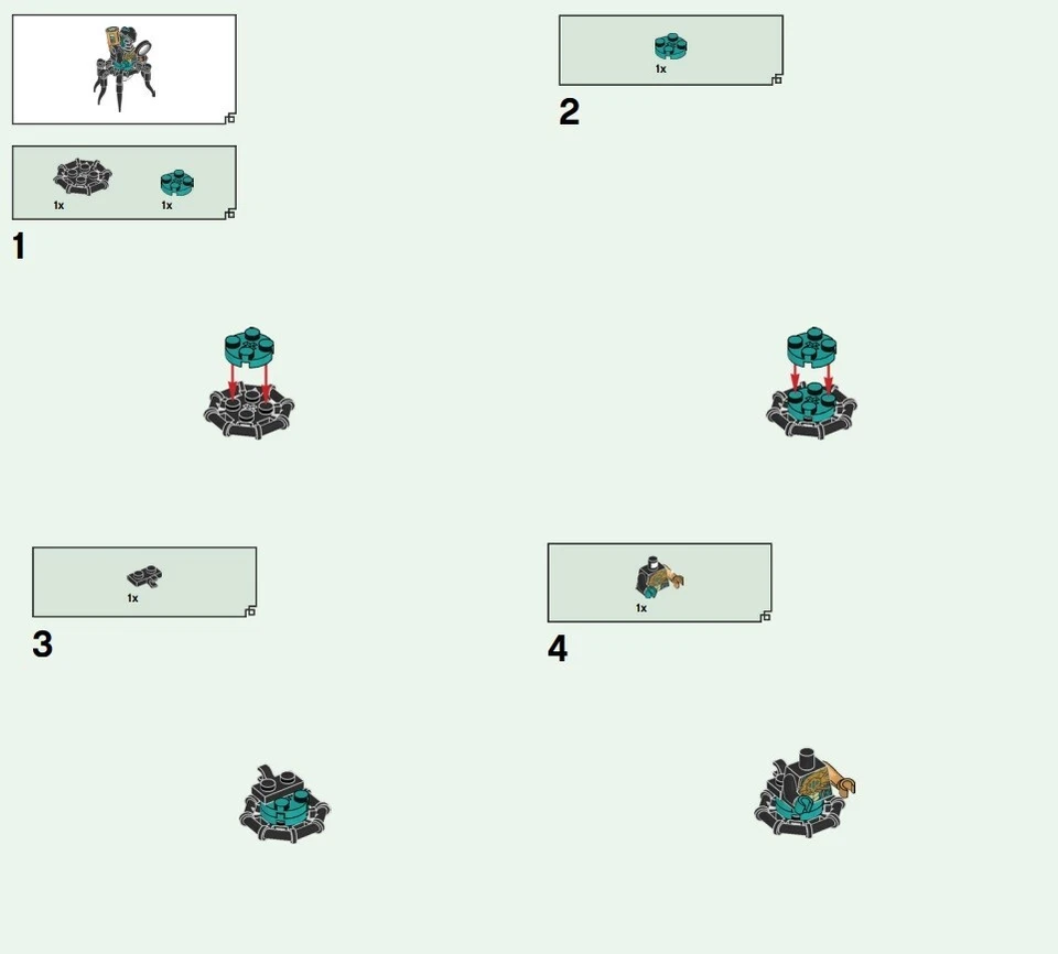 Mini boneco LEGO NINJAGO SEABOUND Glutinoso 71755 - Imagem 4 de 4