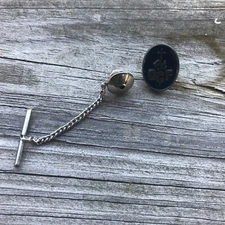 Vintage OCF Tie Tac Pin w/Chain Cross + Star Unsure Help E5