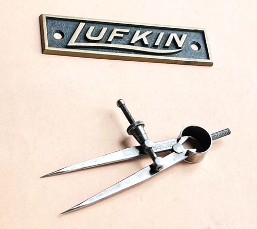 The Lufkin Rule Co. Divider with Flat Legs;  3.0” Size & Capacity. USA Made 🇺🇸
