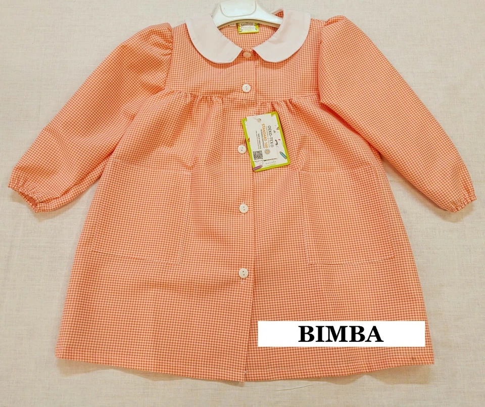 Grembiule ASILO/MATERNA bimba e bimbo! a quadretti in tanti colori MADE IN ITALY - Immagine 3 di 4