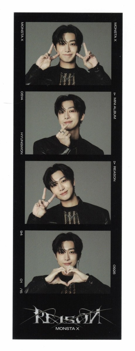 MONSTA X Reason Applemusic サイン入トレカヒョンウォン Monsta X Hyungwon 12th Mini Album 