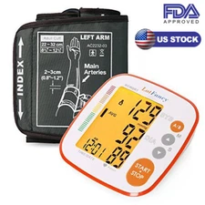 Digital Automatic Upper Arm Blood Pressure Monitor Cuff Heart Rate Backlit