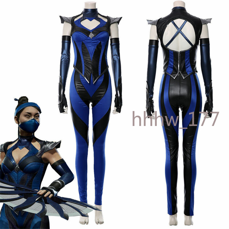 Juego Mortal Kombat 11 Kitana Disfraz Cosplay Traje Femenino Conjunto Completo Traje Nuevo
