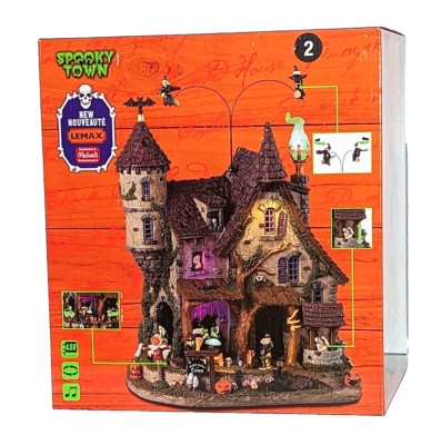 Lemax Wicked Garden Coven Witches Castle Animated Sound LED's Halloween Village