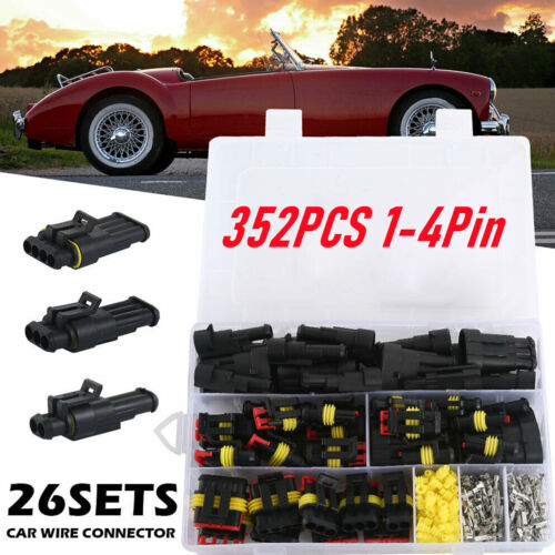 352x Conector de cable eléctrico para automóvil 1-4 pines o kit separador de conector automático - Imagen 2 de 15