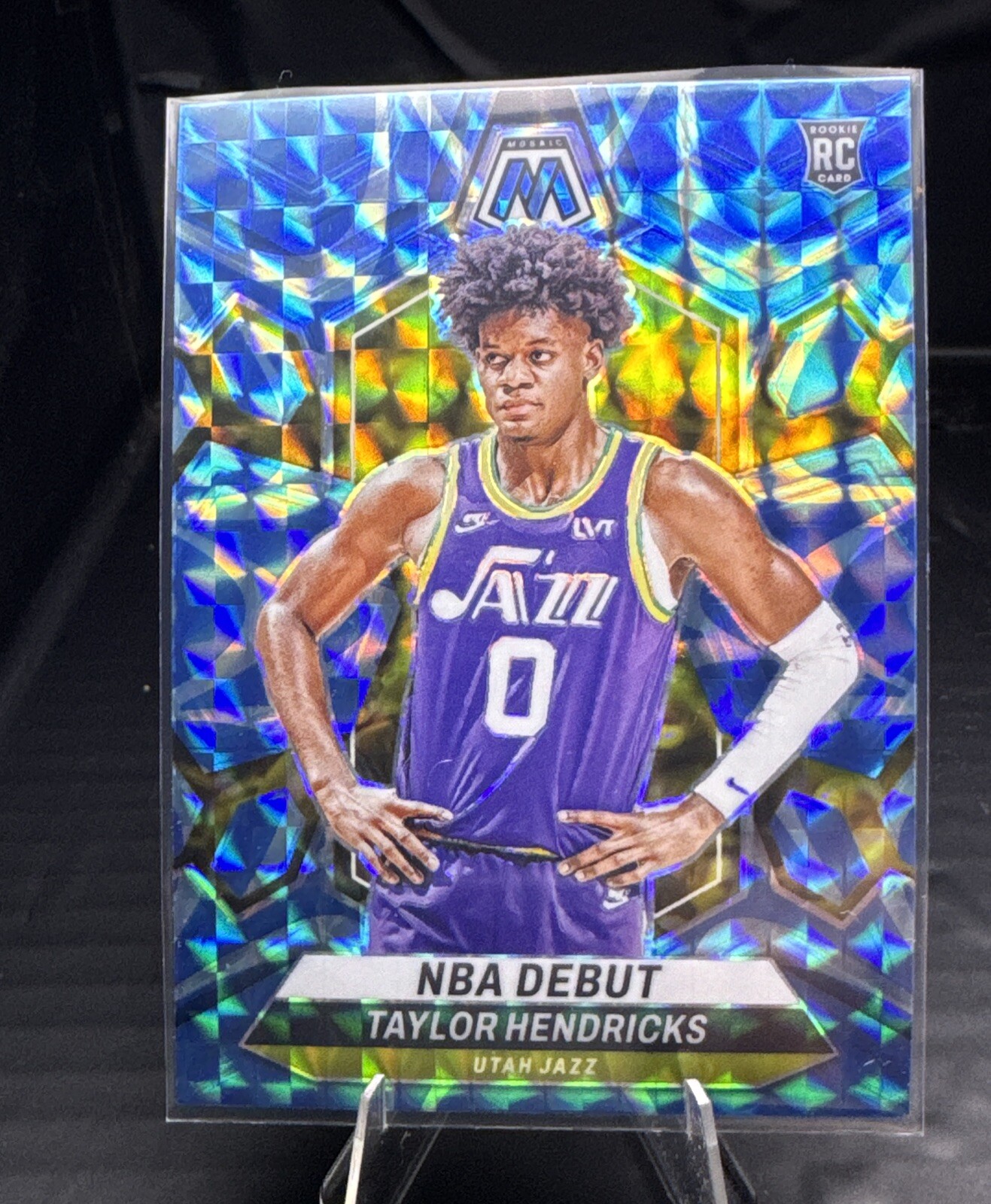 TAYLOR HENDRICKS 2023-24 Panini Mosaic Reactive Blue #261 Debut UTAH Jazz NBA