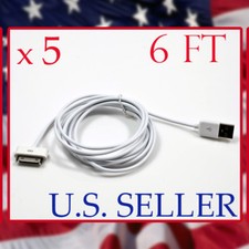 5X USB SYNC CHARGER CABLE IPOD TOUCH CLASSIC IPAD DOCK