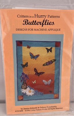 Critter Pattern Works #CH 0694 Butterflies ~ Appliqué Quilt Pattern