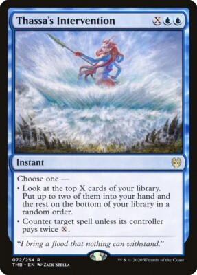 mtg theros card list Thassa's Intervention (NM) #72 Theros Beyond Death THB Magic Gathering card  MTG