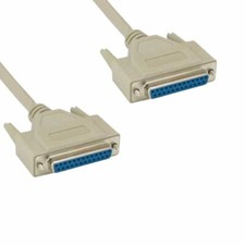 KNTK 6' DB25 to DB25 Extension Cord Female to Female 28AWG Parallel Printer SCSI