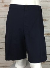 Chaps Stretch Shorts Mens 50 Navy Big & Tall Above Knee Comfort Waist Flat NEW