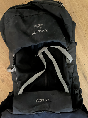 Arc'Teryx Altra 75 Backpack Reg Black Adjustable Retail $430 | eBay