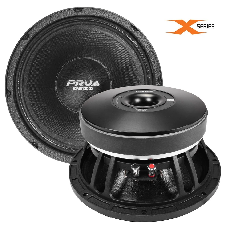2x PRV 10" Midrange Speaker 10MR1200X 2400W 8 Ohm High Output Pro Audio Speaker - Image 2 of 4