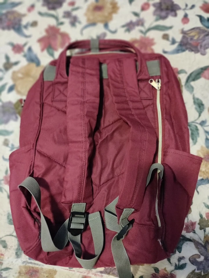 Japan Anello Backpack Unisex Bordo Waterproof Canvas Bag Campus - STAINED Strong - Image 4 of 4