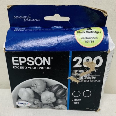 Epson 200 Estándar Capacidad Cartuchos De Tinta Negro Twin Pack T200126  10/2022 | eBay