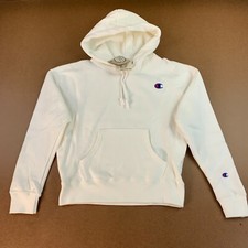 Champion Life Women's Size Small White Embroidered Logo Reverse Weave Hoodie NWT