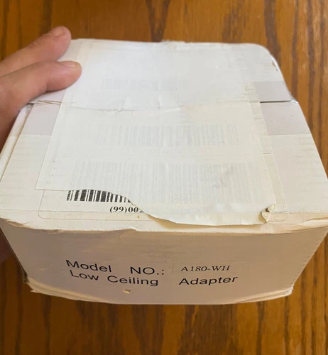 New MinkaAire A180-WH Low Ceiling Adapter for MinkaAire Ceiling Fans - White NIB - Picture 1 of 2